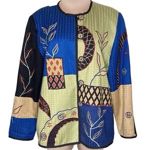 Alex Kim | Vintage Embroidered Patchwork Jacket M